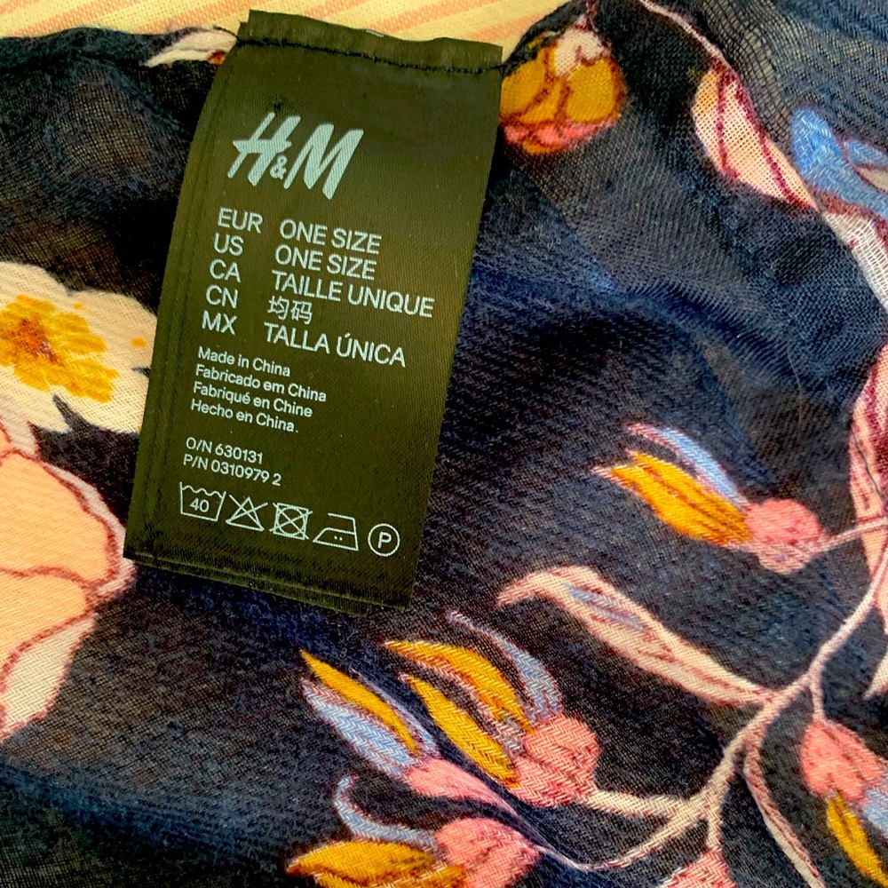 H&M floral scarf